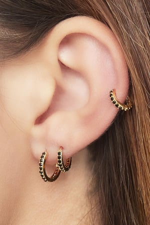 Earrings Set of Circles Silver Color Copper h5 Picture2